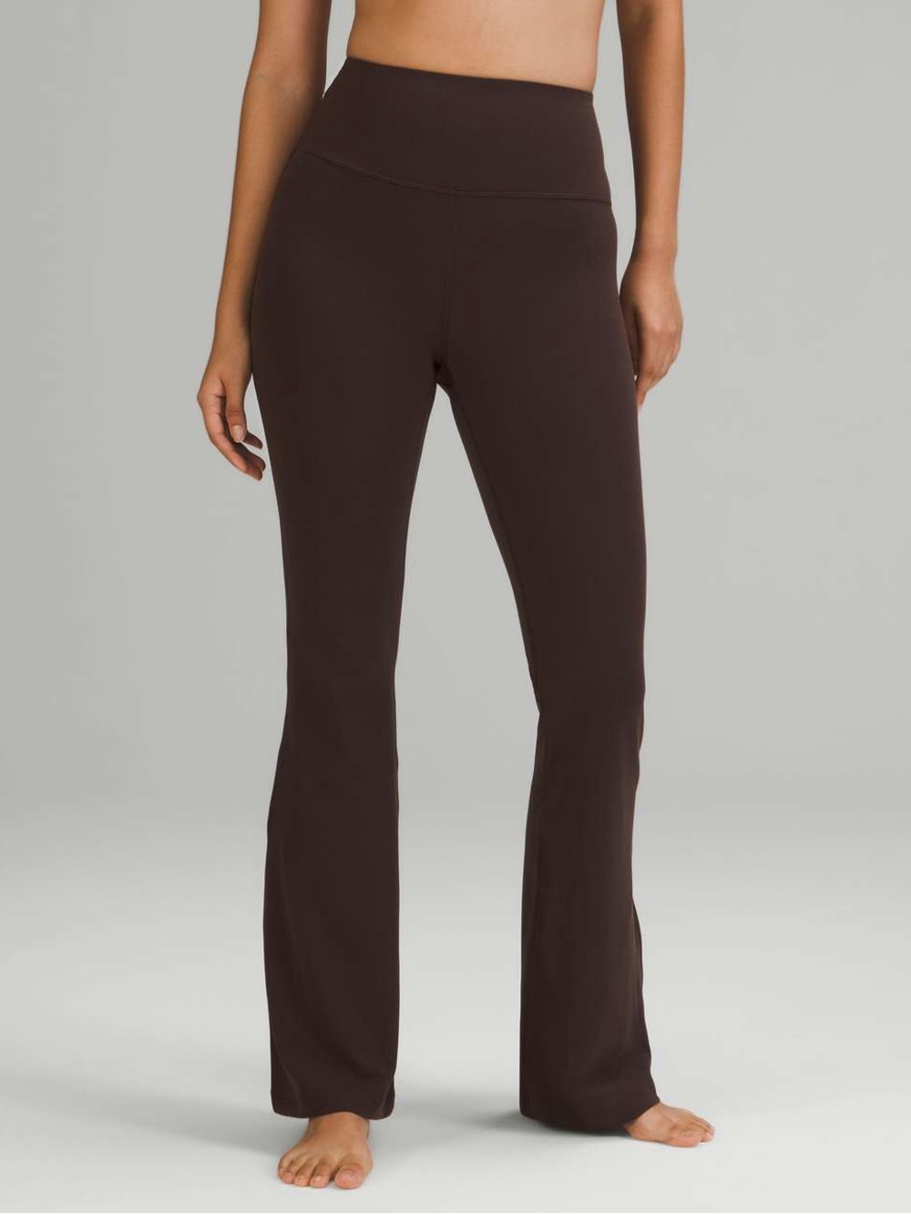 Lululemon Groove Super-High-Rise Flared Pant Nulu French Press Brown Size 6